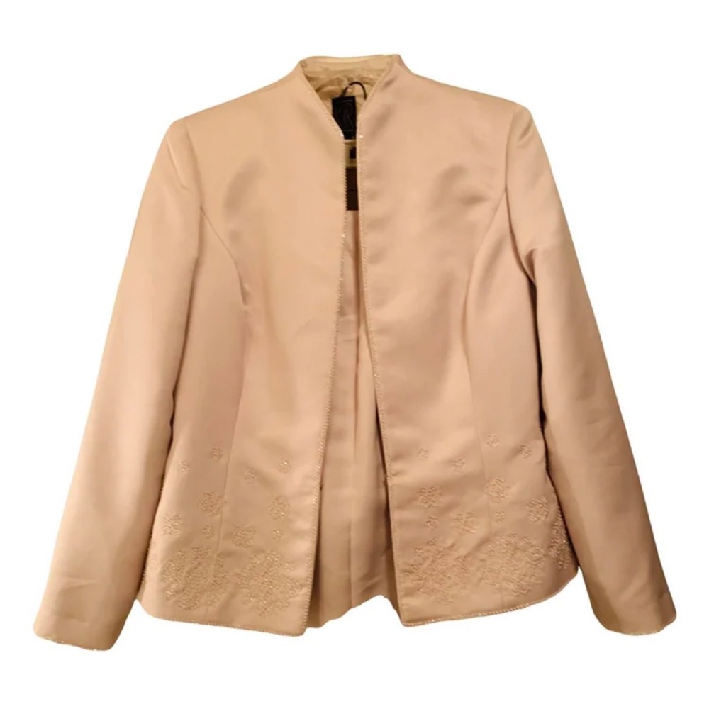 KIR champagne satin three piece suit